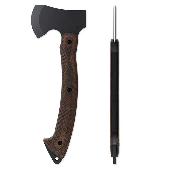 Toor Knives Camp Axe Walnut Left profile with back
