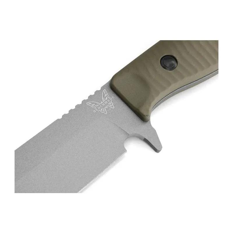 Benchmade 539GY Anonimus Plain Edge Fixed Blade - Tungsten Grey / Olive Drab Benchmade