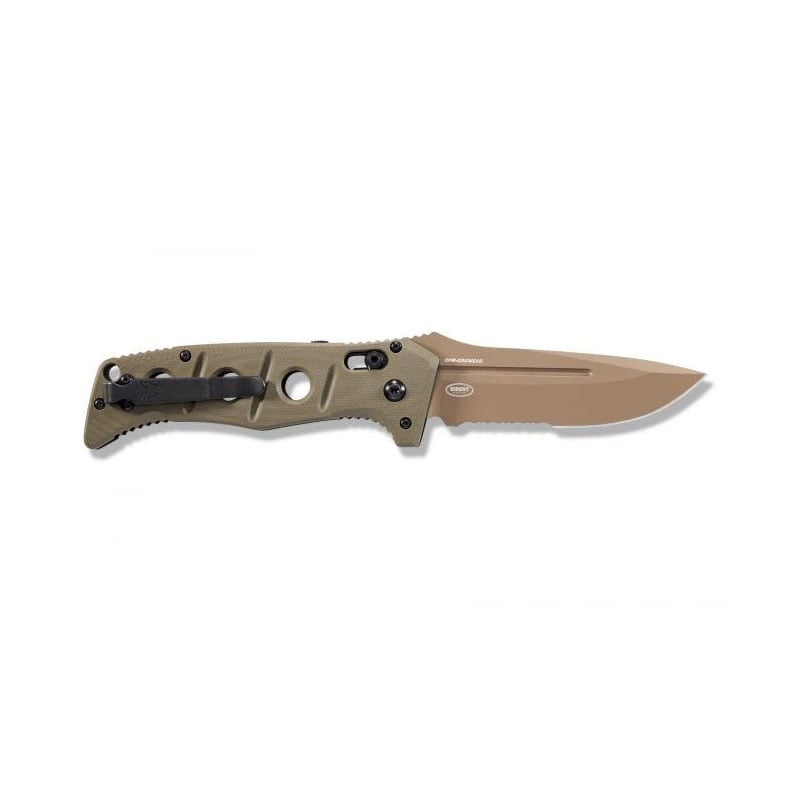 Benchmade 2750SFE-2 Sibert Auto Adamas Axis Partial Serrated - Flat Earth/ Olive Drab Benchmade