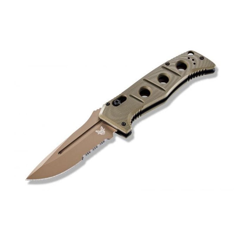 Benchmade 2750SFE-2 Sibert Auto Adamas Axis Partial Serrated - Flat Earth/ Olive Drab Benchmade