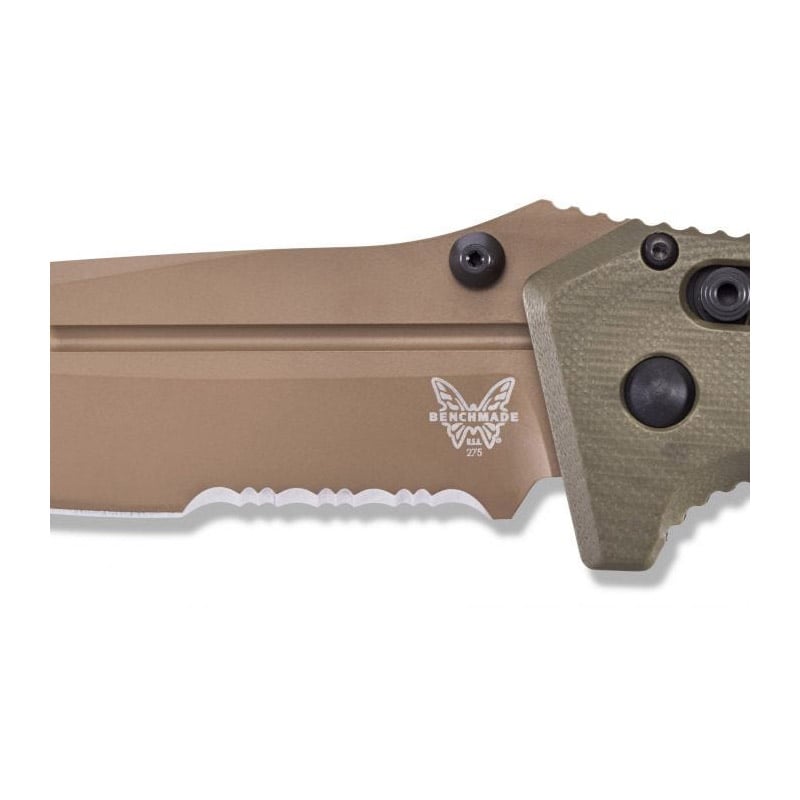 Benchmade 275SFE-2 Sibert Adamas Axis Partial Serrated - Flat Earth Benchmade