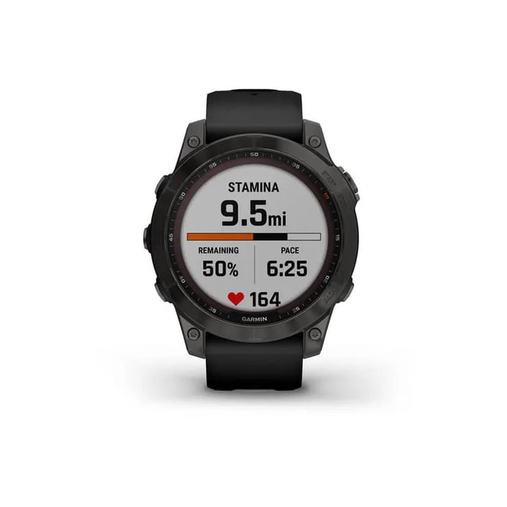 Garmin fenix 7 Sapphire Solar Edition 47mm - Carbon Gray DLC Titanium with Black Band - Extreme Outfitters