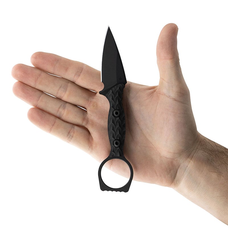 Toor Knives Viper EDC Black in Open Hand