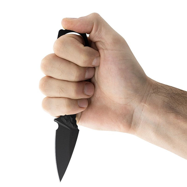 Toor Knives Viper EDC Black in Hand Point Down