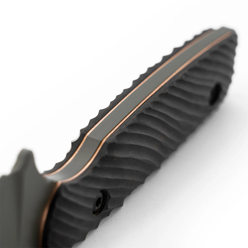 Toor Knives Field 1.0 Fixed Blade Front Handle Closeup