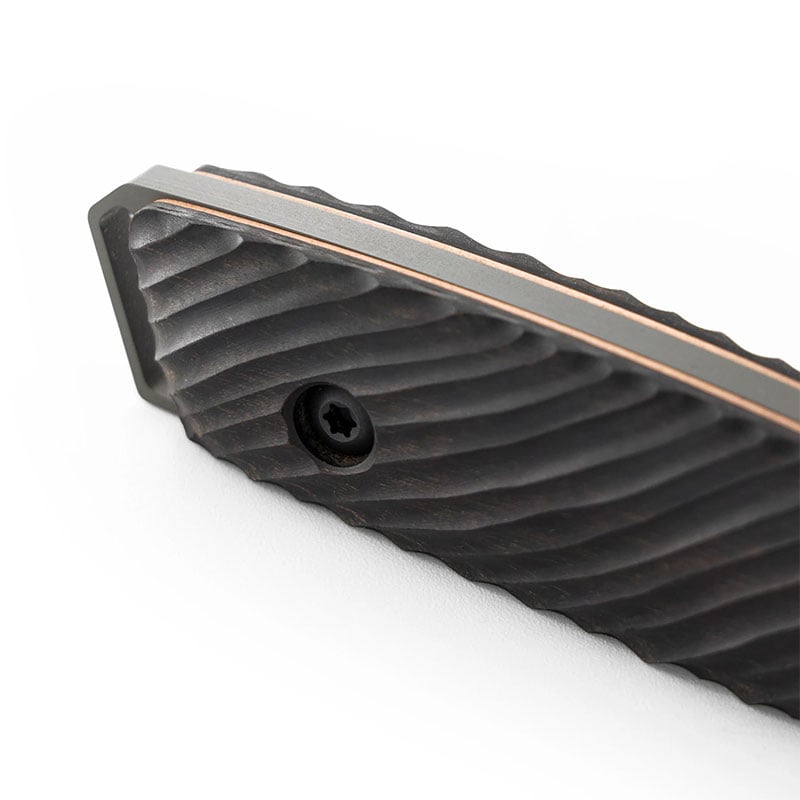 Toor Knives Field 1.0 Fixed Blade Bottom Handle Closeup