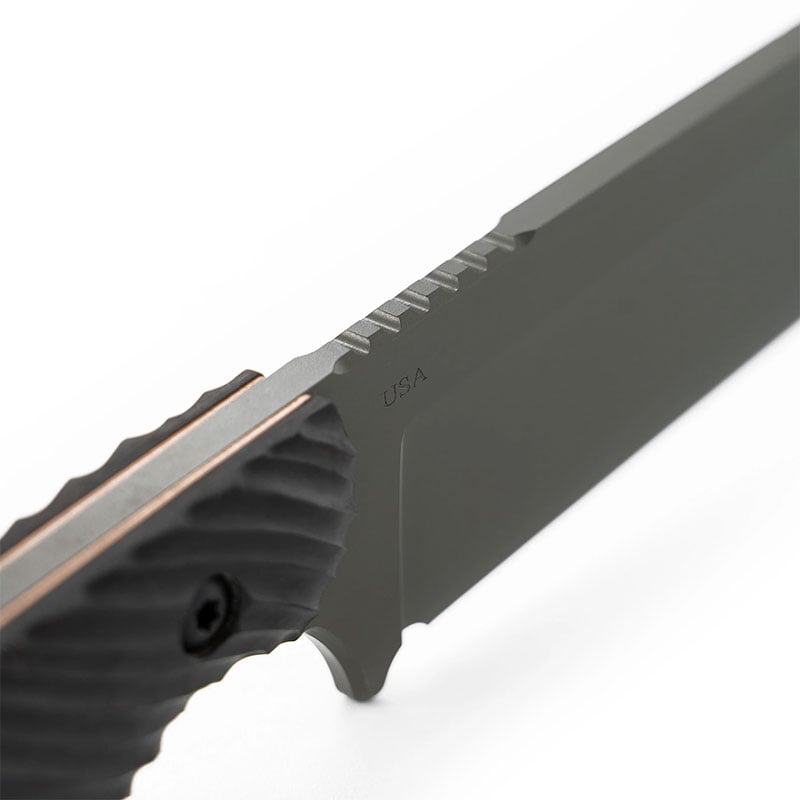 Toor Knives Field 1.0 Fixed Blade Back Closeup