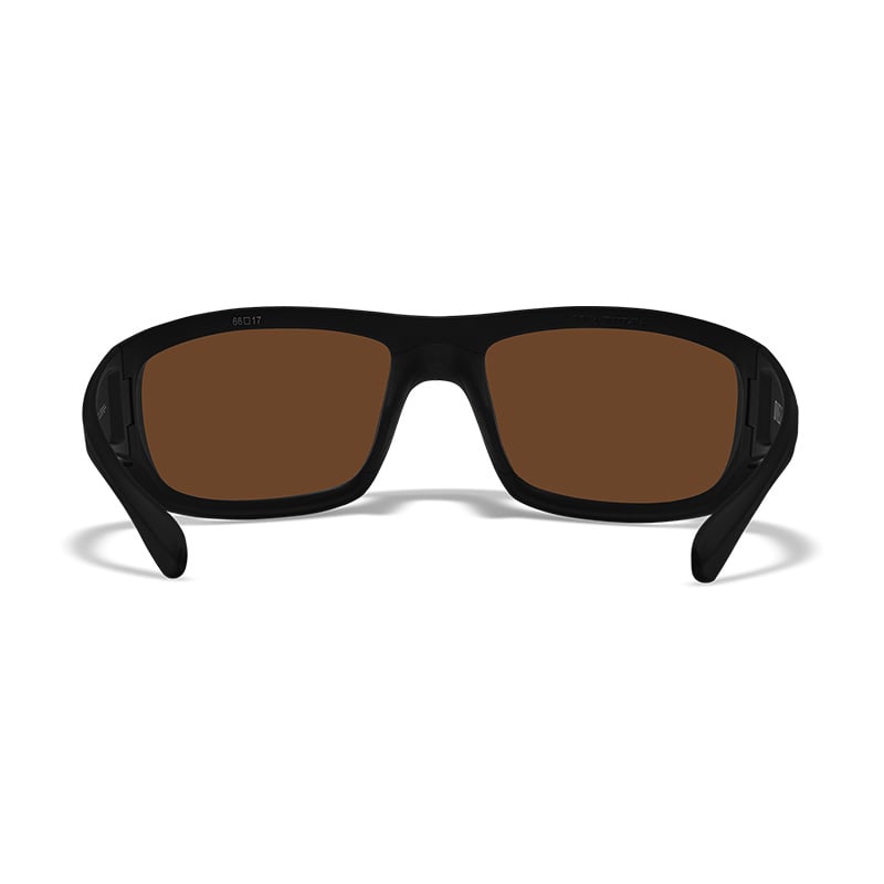 Wiley X Omega Jacob Wheeler Edition Captivate Polarized Green Mirror Lenses Rear View