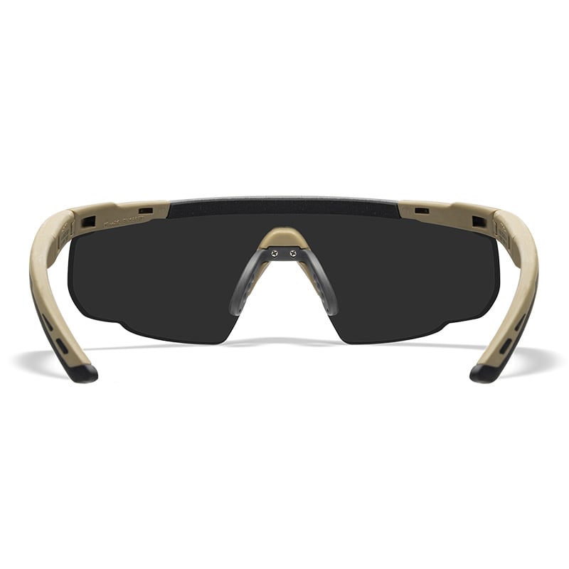 Wiley X Saber Advanced Tan with Smoke Lens Rear View