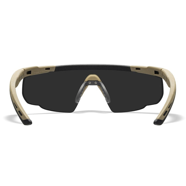 Wiley X Saber Advanced Tan with Smoke Lens Rear View