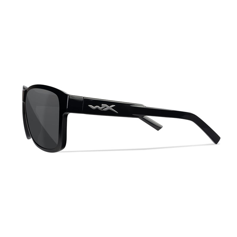 Wiley X Trek Matte Black with Polarized Grey Lenses Left Side