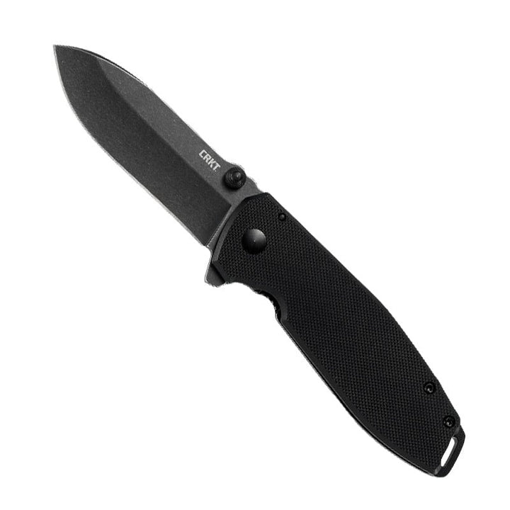 CRKT Squid XM Stonewash plain edge folding knife open
