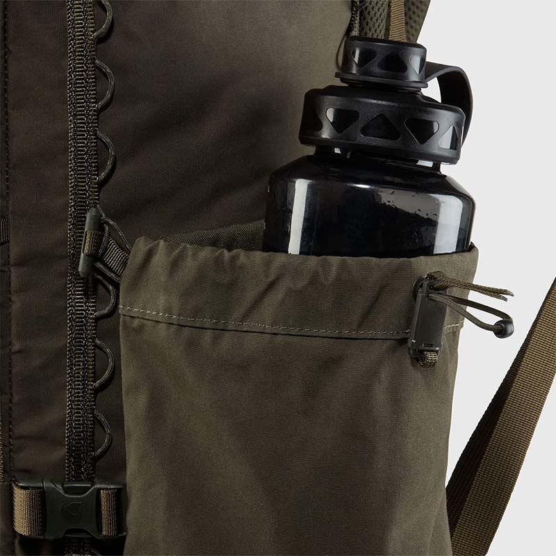 Fjallraven Singi Gear Holder on Pack with Bottle