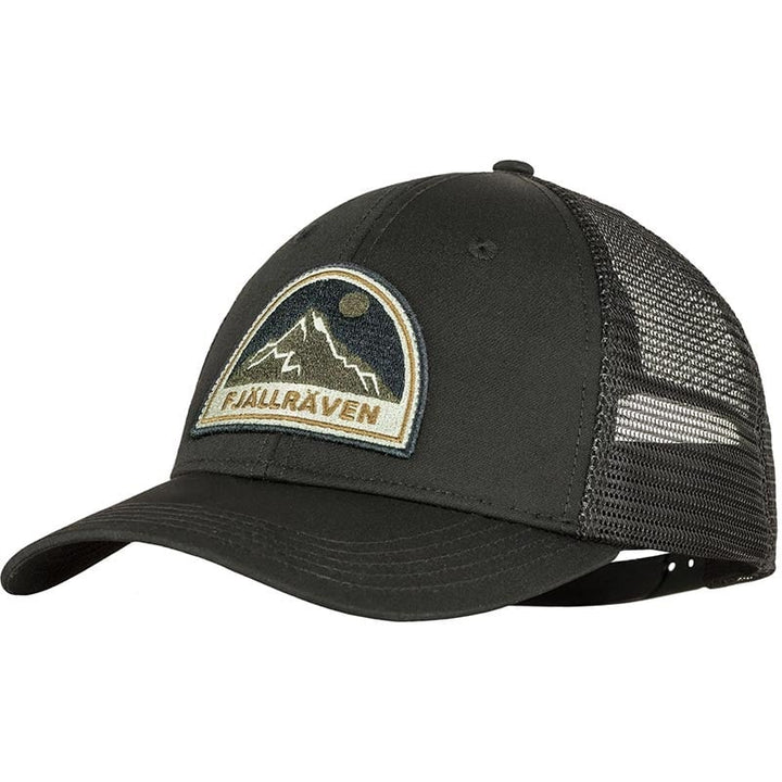 Fjallraven Badge Langtradarkeps Cap Black Front