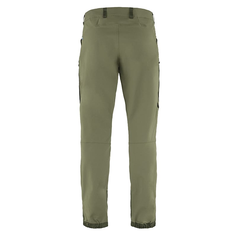 Fjallraven Keb Agile Trousers Laurel Green Deep Forest Back