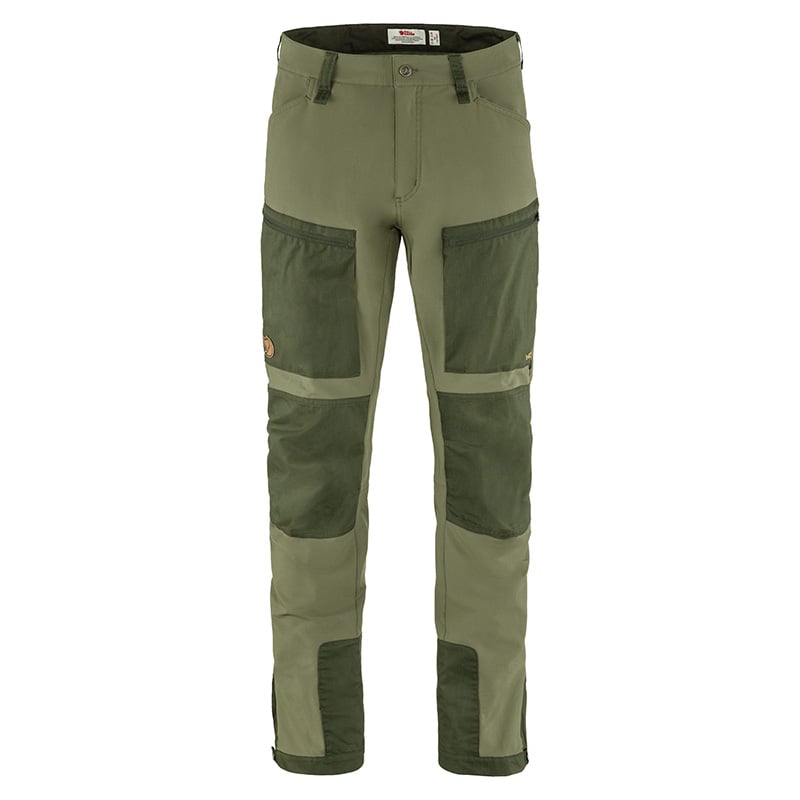 Fjallraven Keb Agile Trousers Laurel Green Deep Forest Front