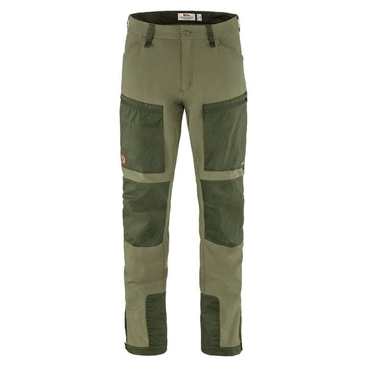 Fjallraven Keb Agile Trousers Laurel Green Deep Forest Front
