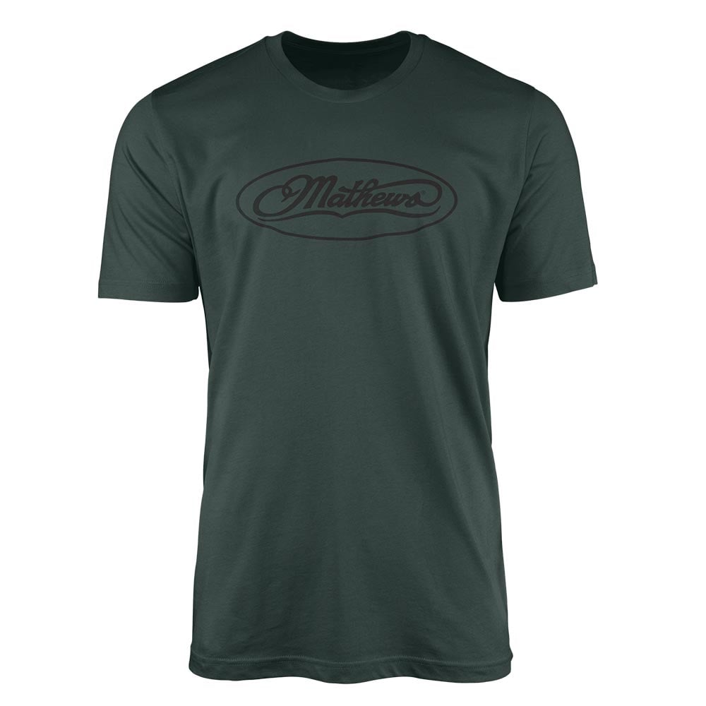 Mathews Classic Logo Tee Forest Green