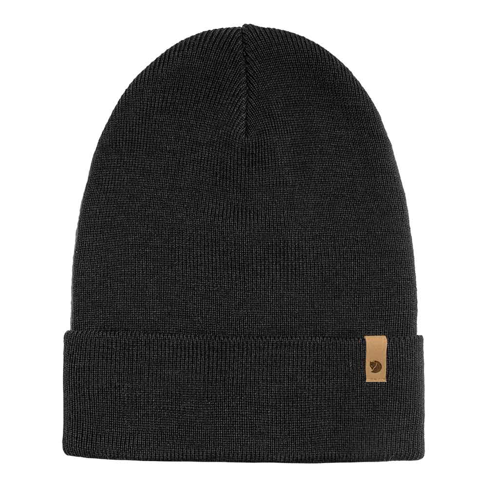 Fjallraven Classic Knit Hat Black Front