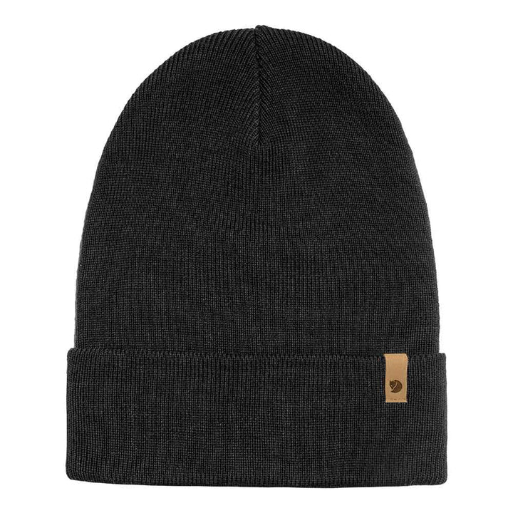 Fjallraven Classic Knit Hat Black Front