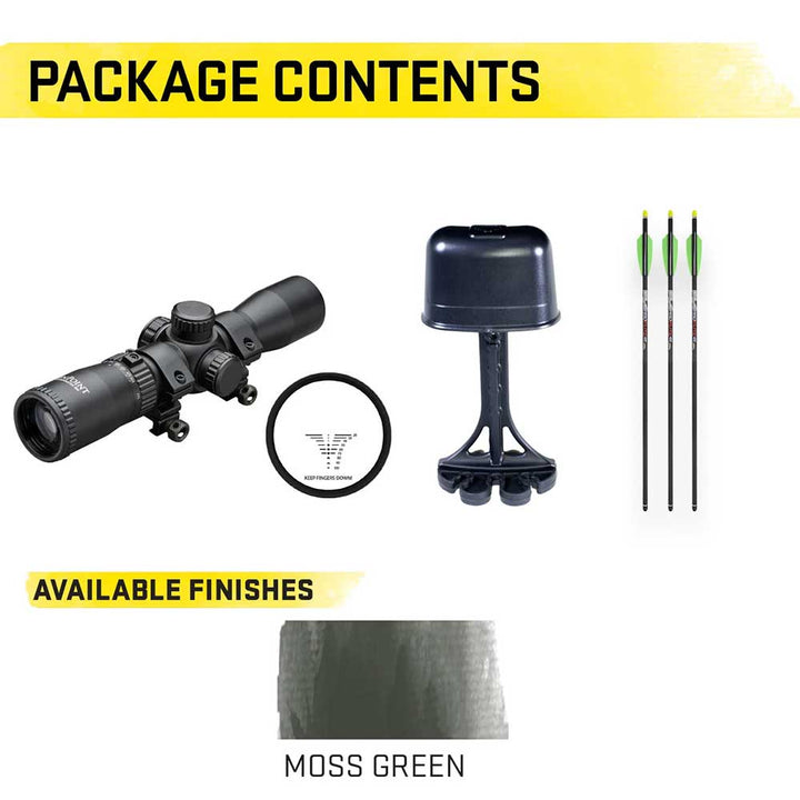 TenPoint Viper 430 Crossbow Moss Green Package Contents