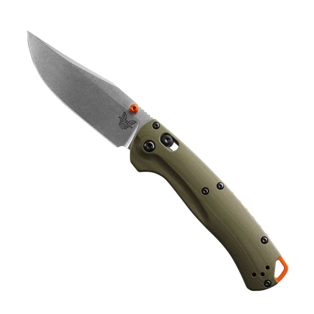Benchmade 15536 Taggedout Satin Clip Point OD Green G-10
