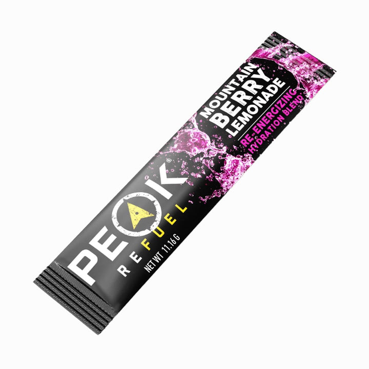 Peak Refuel Mountain Berry Lemonade Re-Energizing Drink Sticks Peak ReFuel
