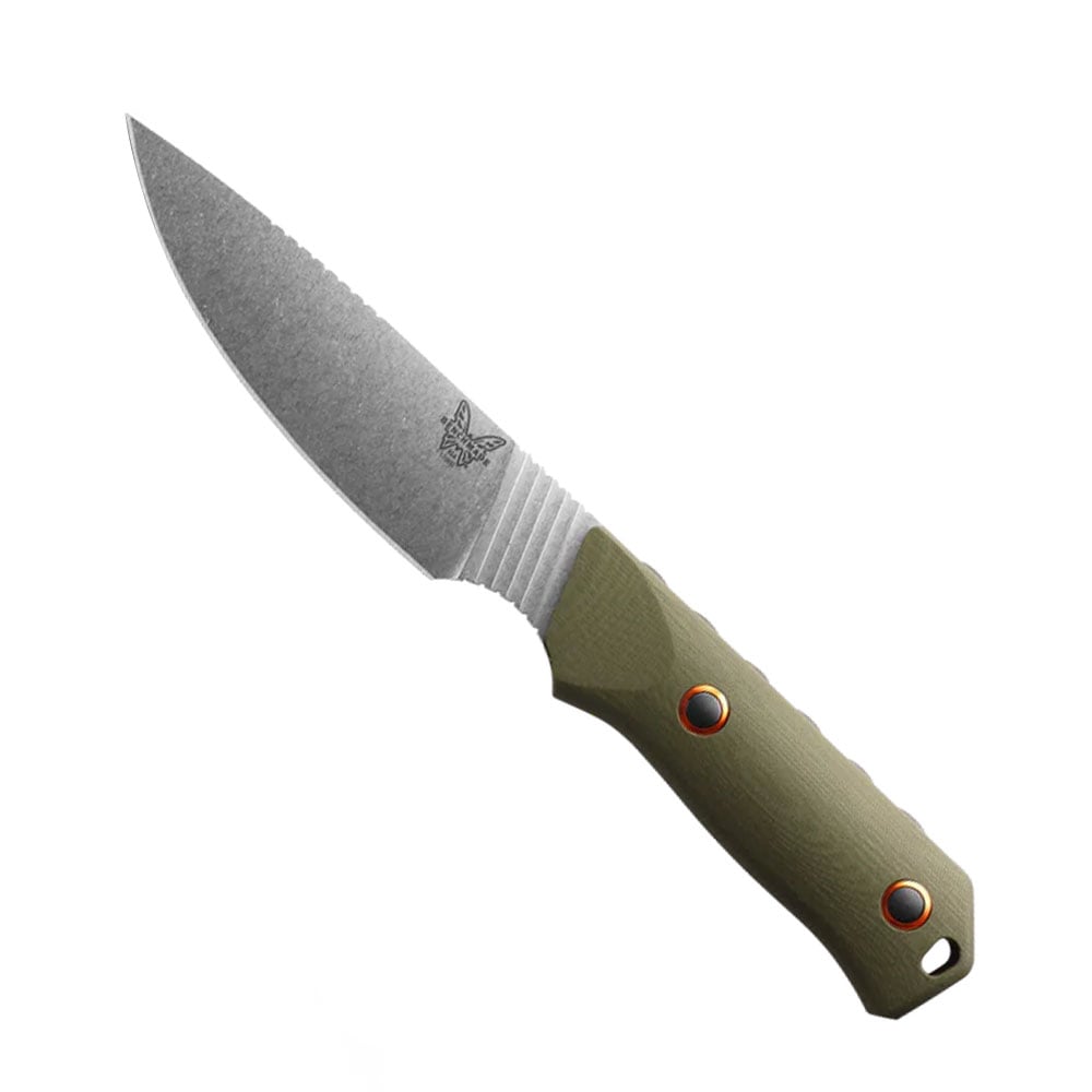 Benchmade 156001-01 Raghorn Satin Drop Point OD Green G-10