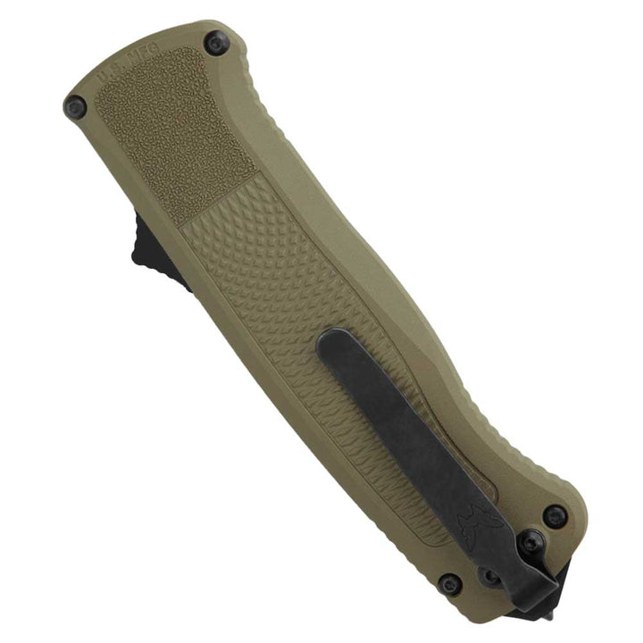 Benchmade Shootout 5371bk-01 Drop Point D/A Auto OTF Knife Green Belt Clip