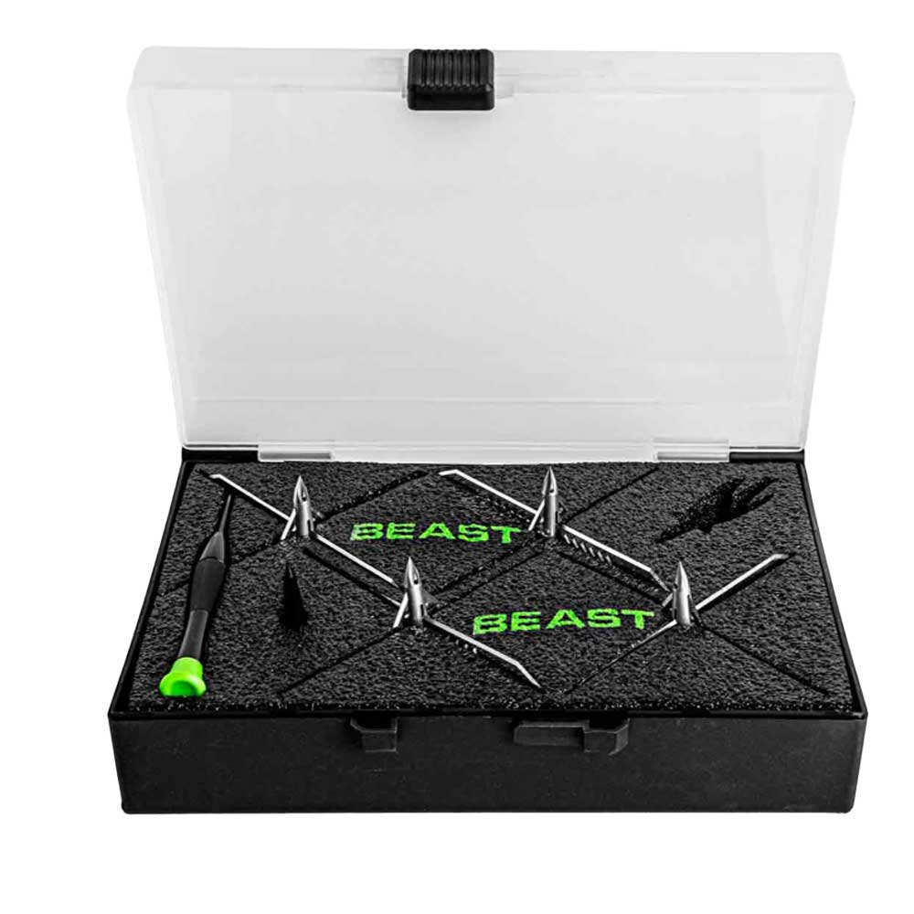 Beast Turkey Decapper Broadheads and Case
