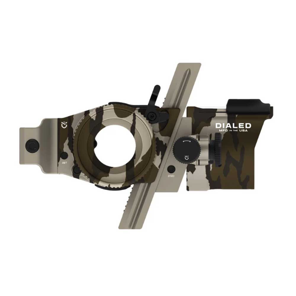 Dialed PRUF Mossy Oak Bottomland Picatinny MAG-3VA Sight Dialed Archery