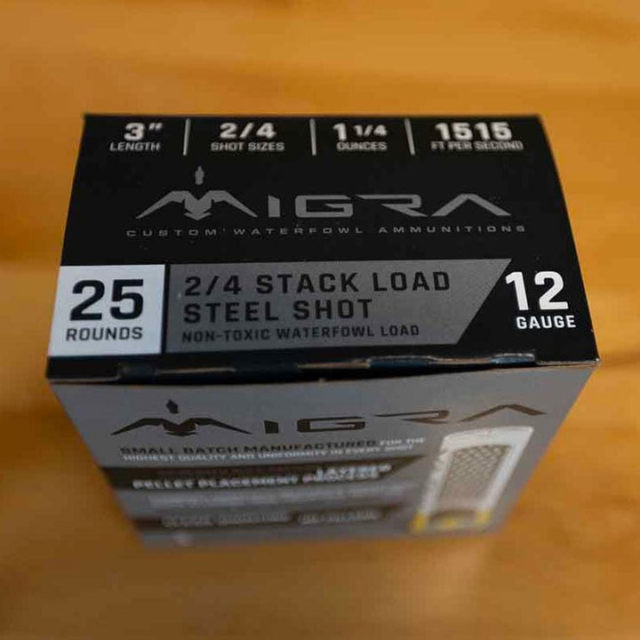 Migra Steel Shot 12ga 3in 2/4 Stack Load Waterfowl Shotgun Shells - Extreme Outfitters