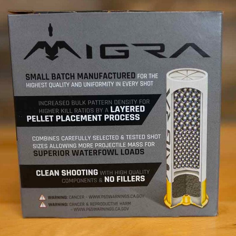 Migra Steel Shot 12ga 3in 2/4 Stack Load Waterfowl Shotgun Shells - Extreme Outfitters