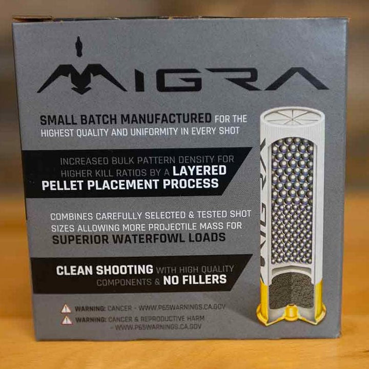 Migra Steel Shot 12ga 3in 2/4 Stack Load Waterfowl Shotgun Shells - Extreme Outfitters