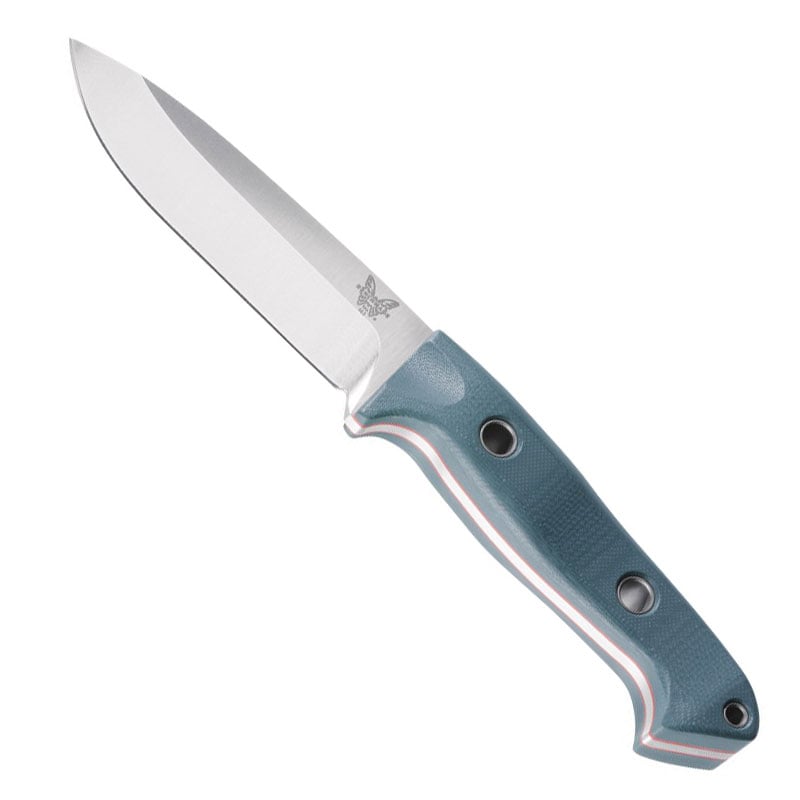 Benchmade 162 Sibert Bushcrafter Satin Finish, Plain Edge, Leather Sheath Benchmade