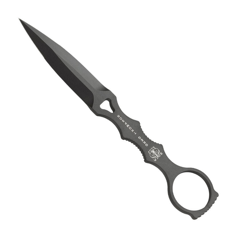 Benchmade 176BKSN SOCP Dagger Black, Double Edge Plain, Tan Sheath Benchmade