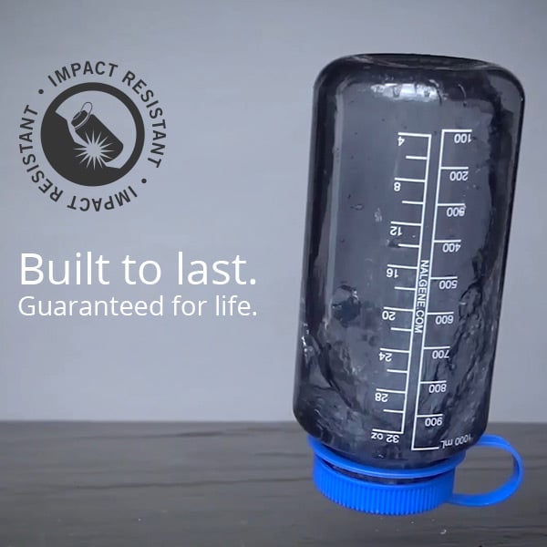 48oz Wide Mouth Silo - Gray Bottle with Blue Cap - Extreme Outfitters