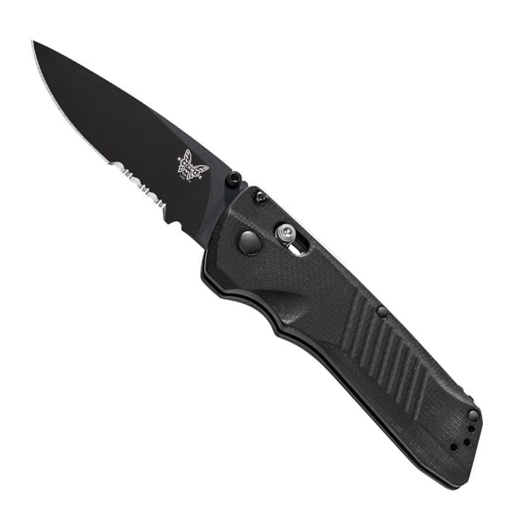 Benchmade 5400SBK Serum AXIS Dual-Action AUTO 3.47" Black Combo Blade, G10 - Extreme Outfitters