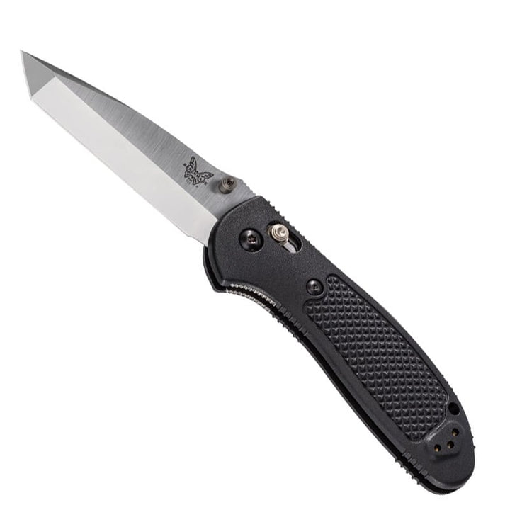 Benchmade 553 Griptilian Satin, Plain Edge Tanto, Black Handle Benchmade