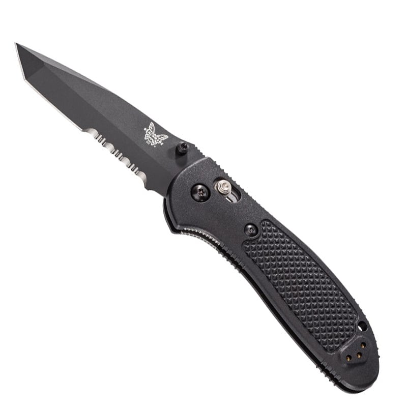Benchmade Griptilian Tanto Black Serrated Edge, Black Handle - Extreme Outfitters