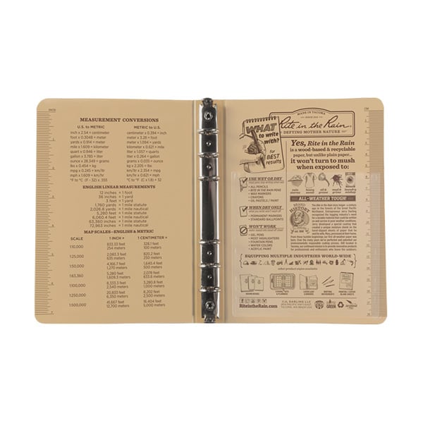 1/2" Tactical Ring Binder Tan - Extreme Outfitters
