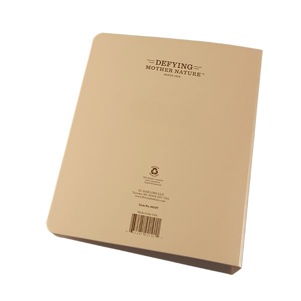 1" 6 Ring Binder Tan - Extreme Outfitters