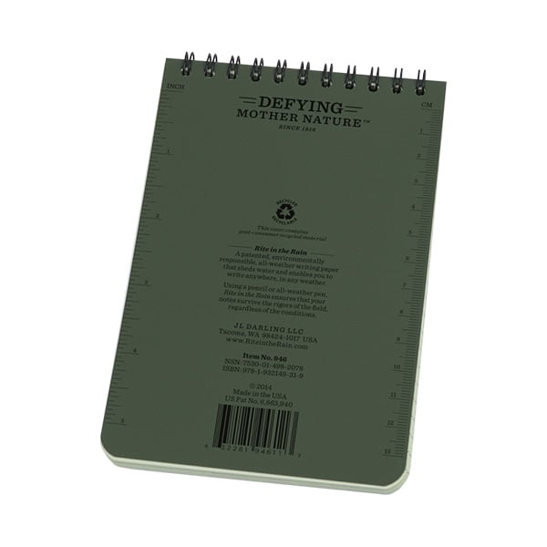 4" X 6" Top Sprial Notebook Olive Drab - Extreme Outfitters
