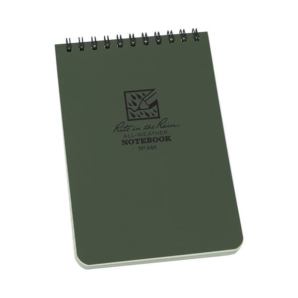 4" X 6" Top Sprial Notebook Olive Drab - Extreme Outfitters
