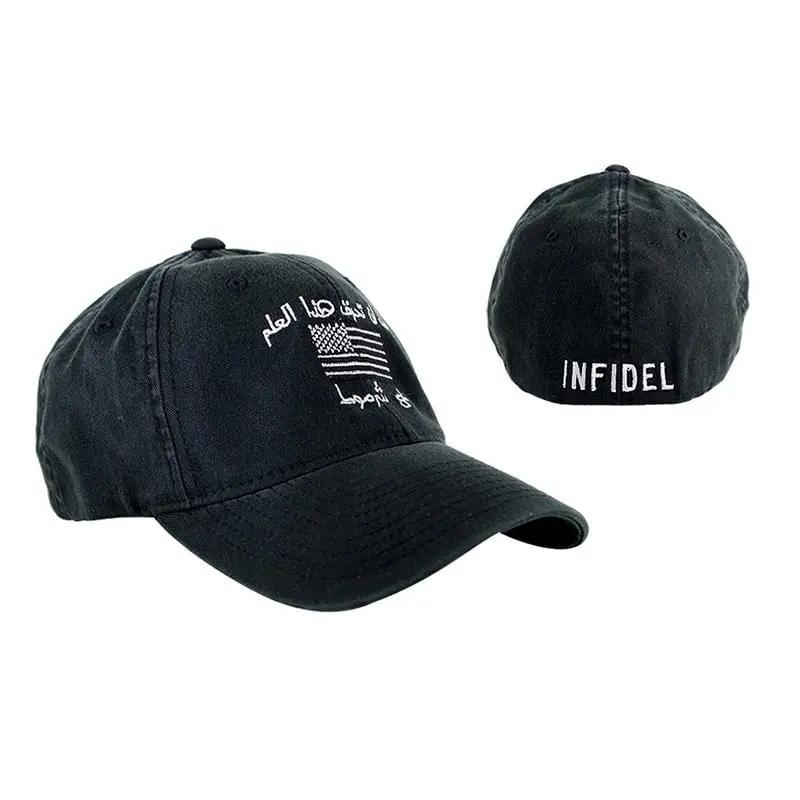 Infidel Flex Fit Hat - Black/White Extreme Outfitters