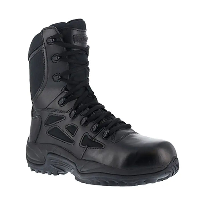 Reebok Rapid Response 8" Stealth Side Zip Black Boot (RB8875) - Extreme Outfitters