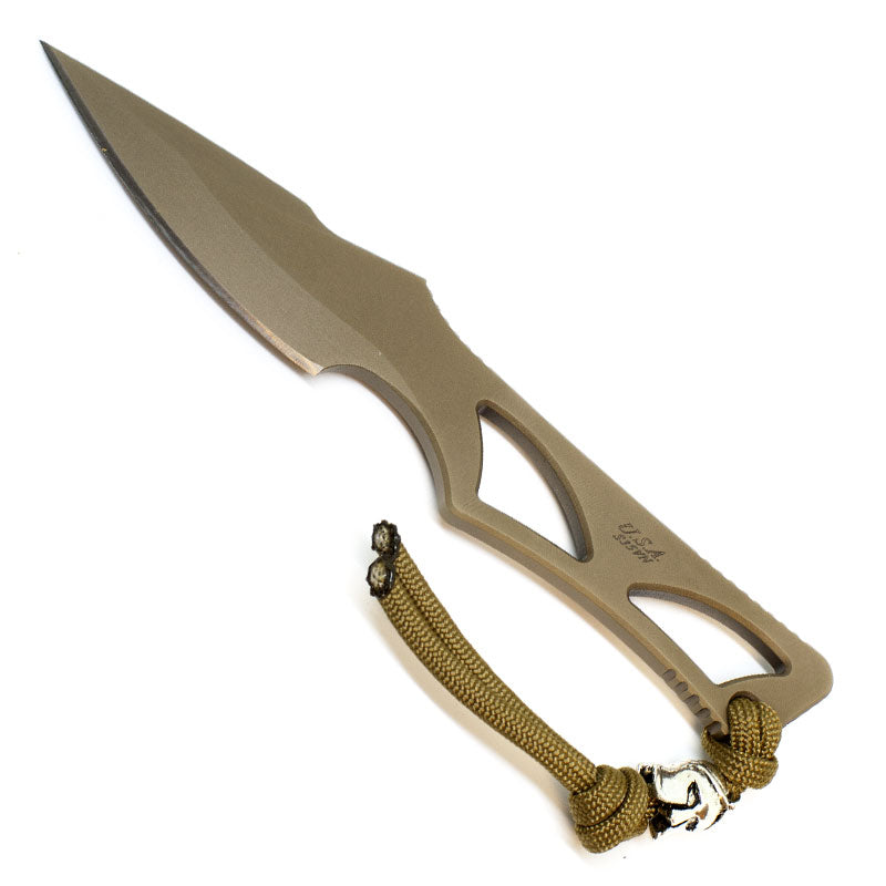 Spartan Blades Enyo - Inside Waist Band / Neck Knife EDC - FDE with Tan Kydex Sheath - Extreme Outfitters