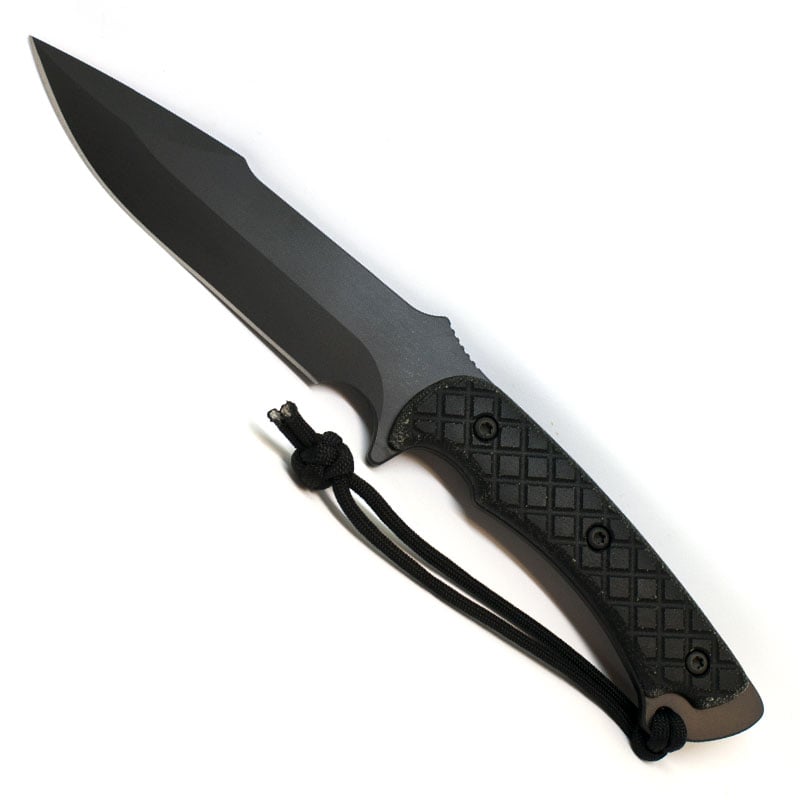 Spartan Blades Horkos - Combat /Utility Knife - Black Blade - Black Handle - Black Nylon Sheath - Extreme Outfitters
