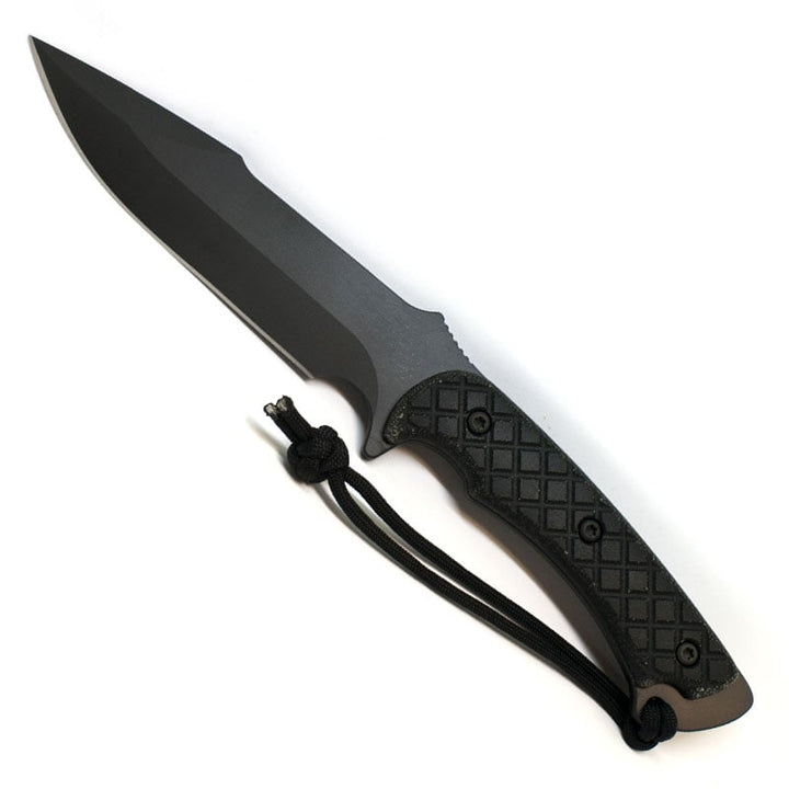 Spartan Blades Horkos - Combat /Utility Knife - Black Blade - Black Handle - Black Nylon Sheath - Extreme Outfitters