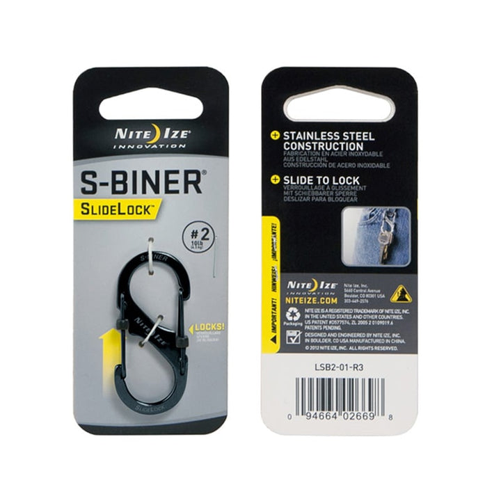 S-Biner SlideLock #2 - Black - Extreme Outfitters